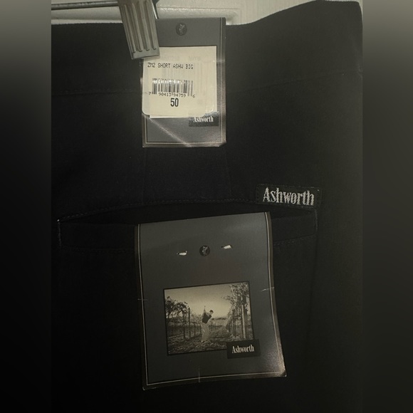 Bundle Of 2 Men Size 50 Casuals Tan Shorts Navy Blue Ashworth Shorts Both New - Picture 5 of 7